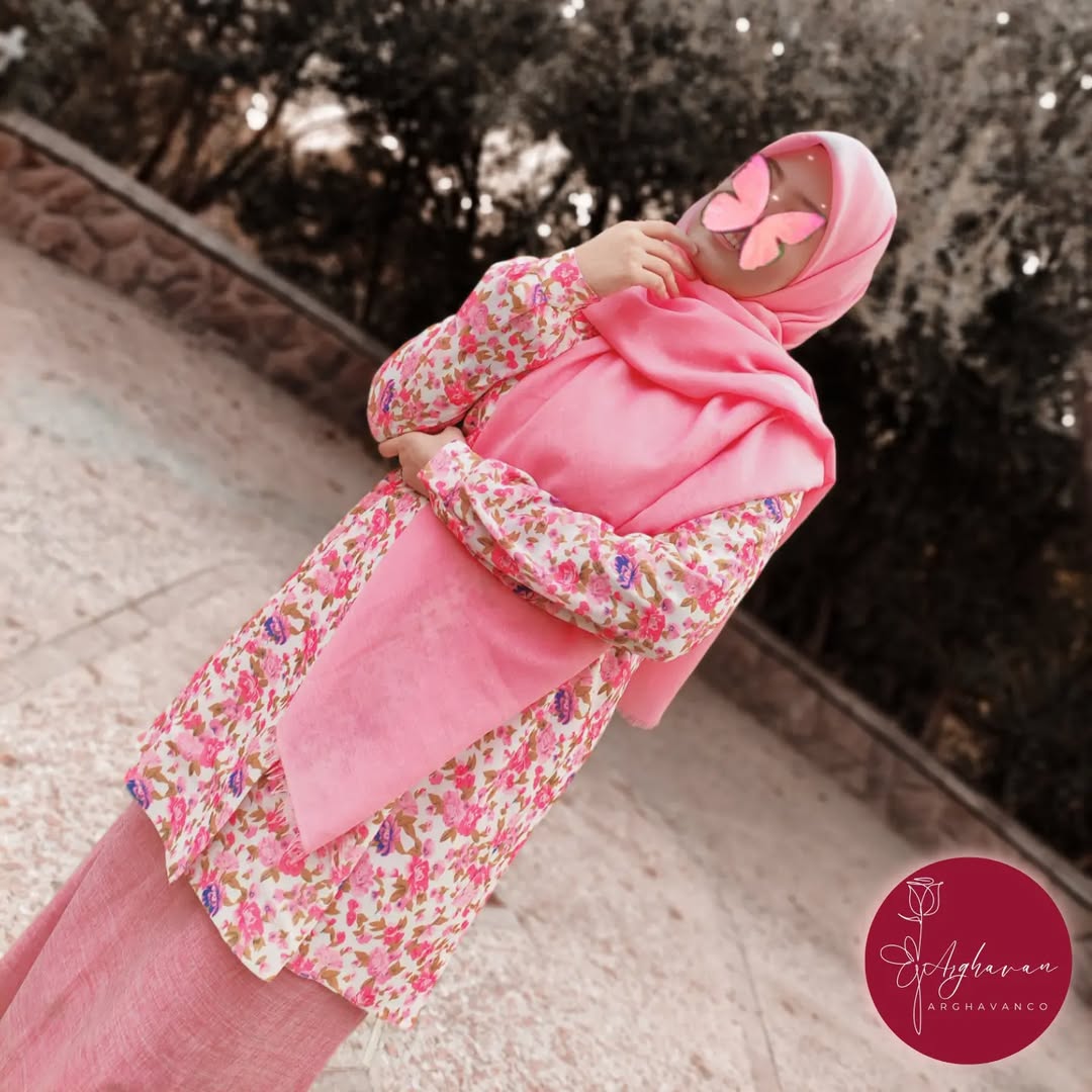 شومیز دامن «رز صورتی»